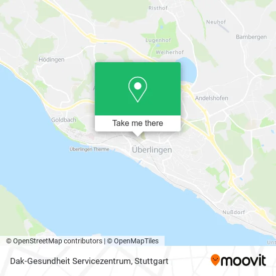 Карта Dak-Gesundheit Servicezentrum