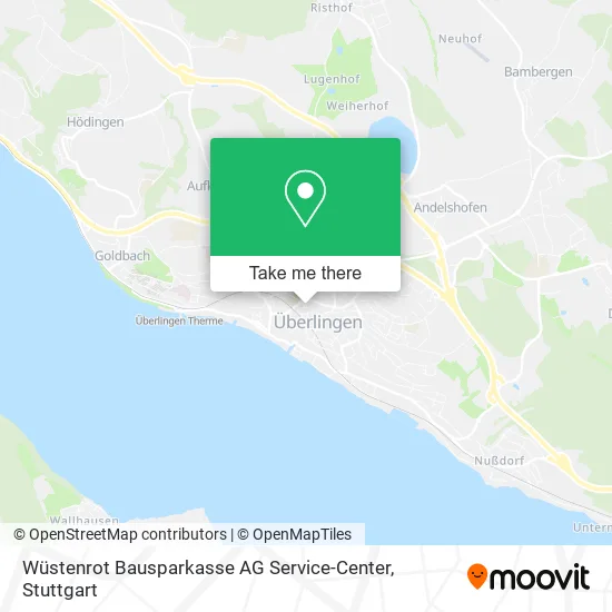 Карта Wüstenrot Bausparkasse AG Service-Center