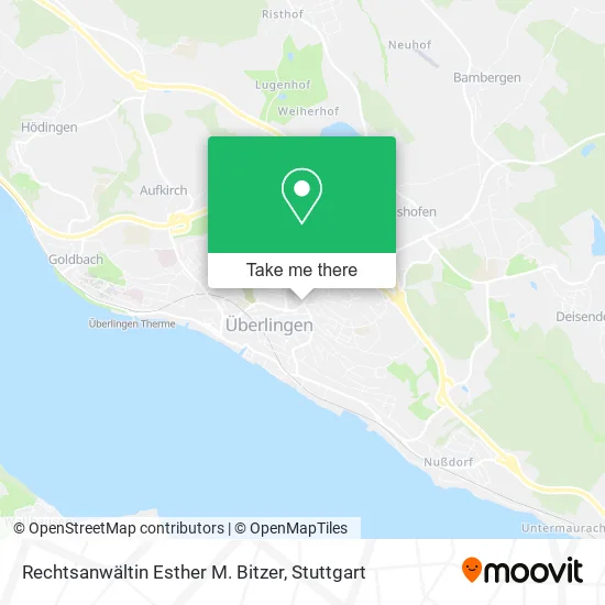 Карта Rechtsanwältin Esther M. Bitzer