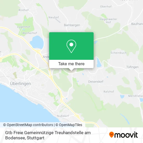Карта Gtb Freie Gemeinnützige Treuhandstelle am Bodensee
