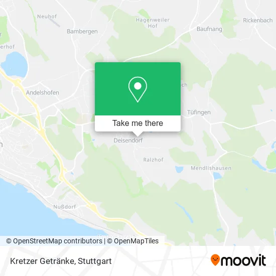 Карта Kretzer Getränke