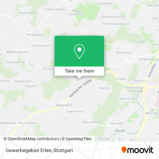Карта Gewerbegebiet Erlen