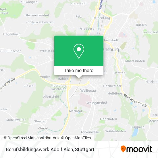 Berufsbildungswerk Adolf Aich map