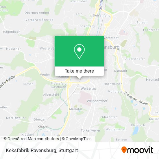 Keksfabrik Ravensburg map