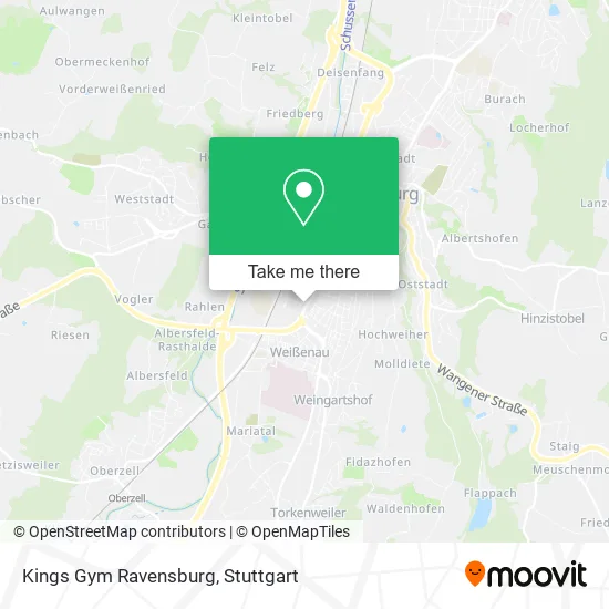 Карта Kings Gym Ravensburg