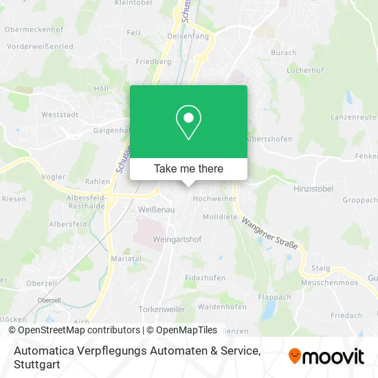 Карта Automatica Verpflegungs Automaten & Service