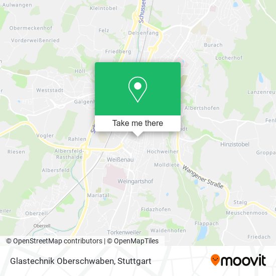 Glastechnik Oberschwaben map