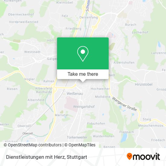 Dienstleistungen mit Herz map