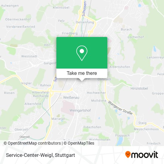 Service-Center-Weigl map
