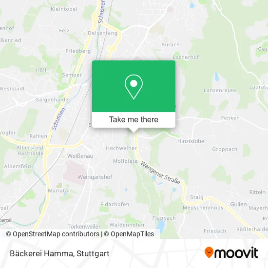 Карта Bäckerei Hamma