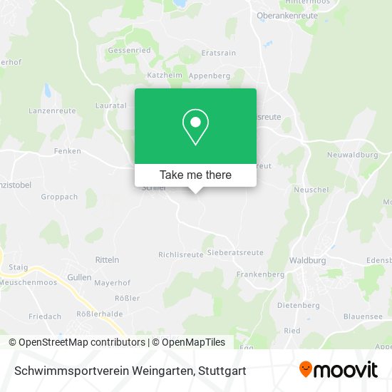 Schwimmsportverein Weingarten map