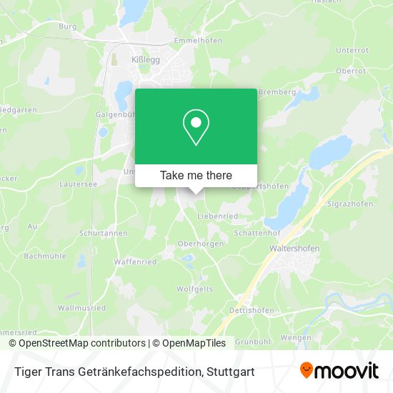 Tiger Trans Getränkefachspedition map