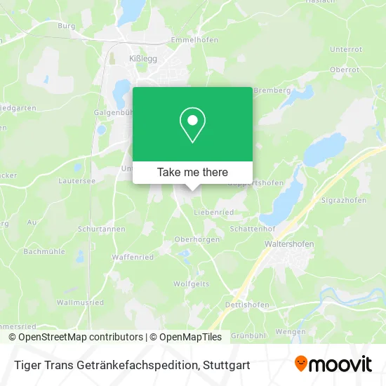 Карта Tiger Trans Getränkefachspedition