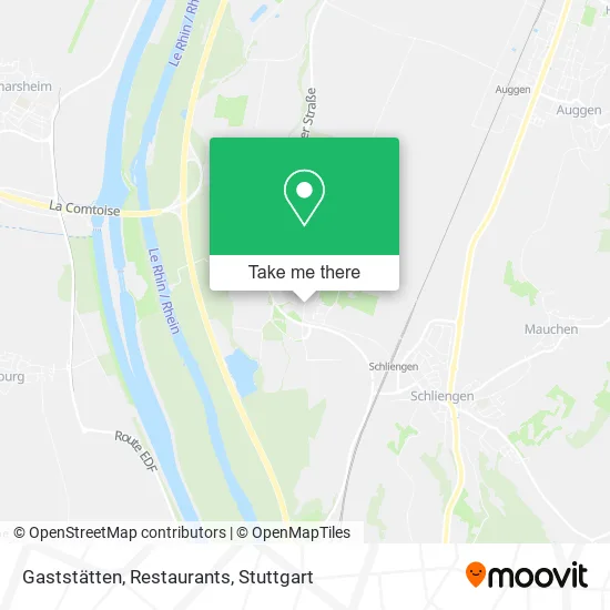 Карта Gaststätten, Restaurants