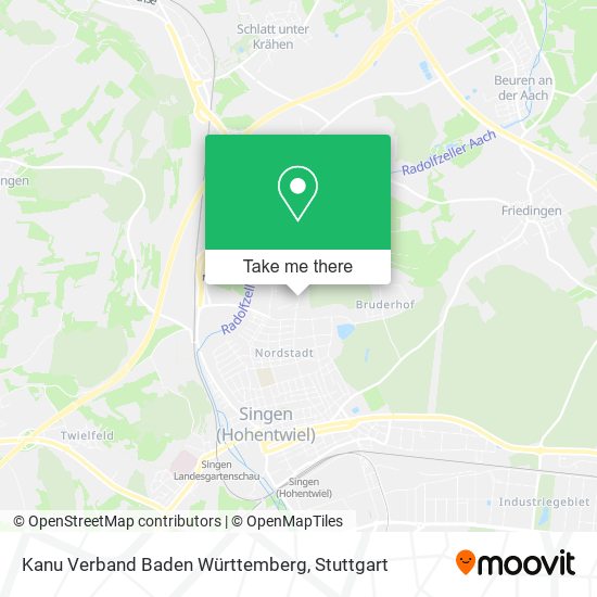 Kanu Verband Baden Württemberg map