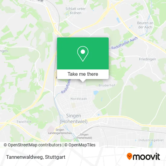 Карта Tannenwaldweg