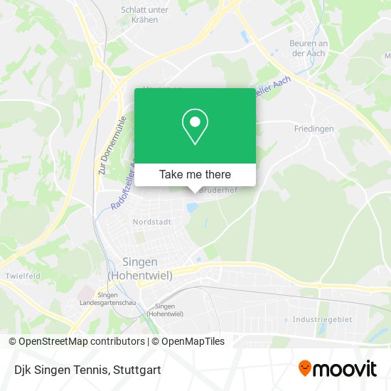 Djk Singen Tennis map