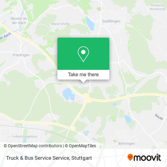 Truck & Bus Service Service map