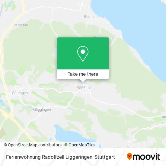 Карта Ferienwohnung Radolfzell Liggeringen