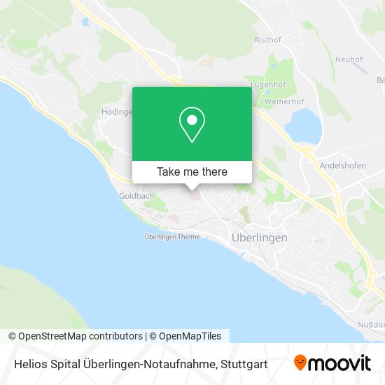 Helios Spital Überlingen-Notaufnahme map
