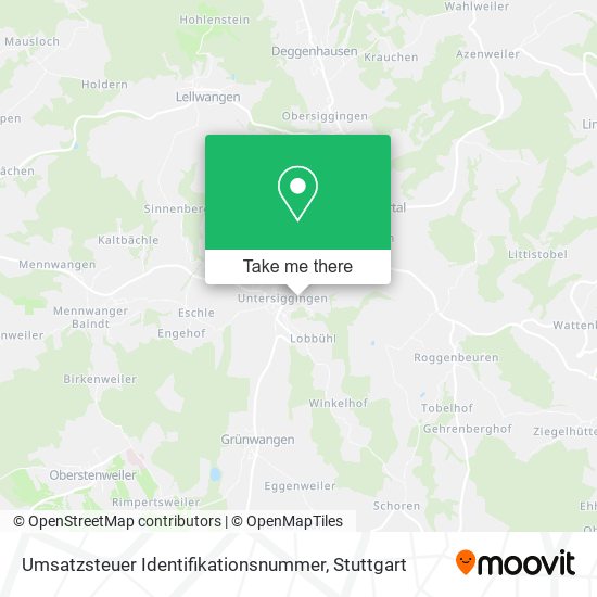 Umsatzsteuer Identifikationsnummer map