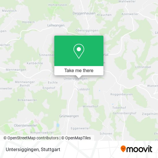 Untersiggingen map