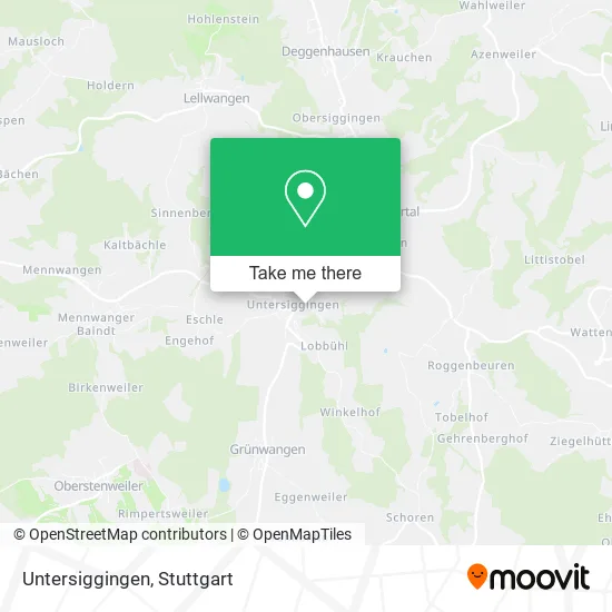 Карта Untersiggingen