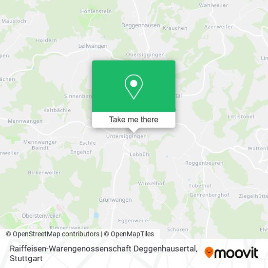 Raiffeisen-Warengenossenschaft Deggenhausertal map