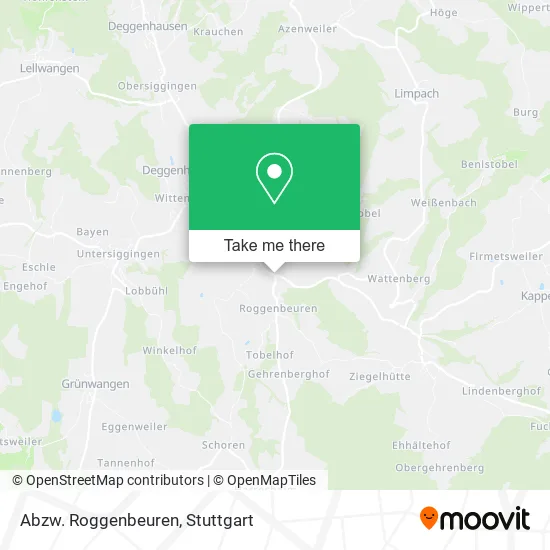 Карта Abzw. Roggenbeuren