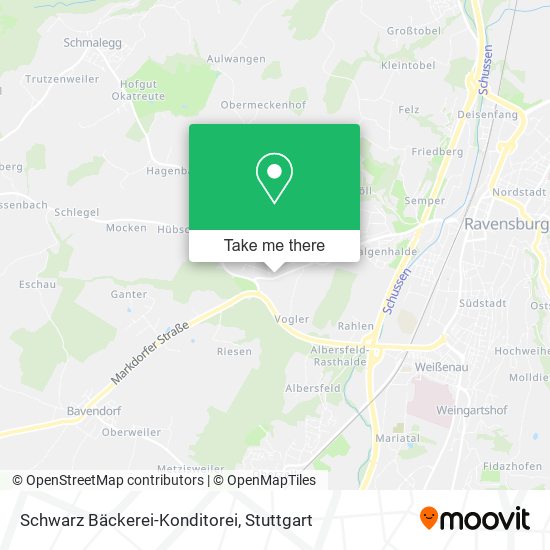 Schwarz Bäckerei-Konditorei map