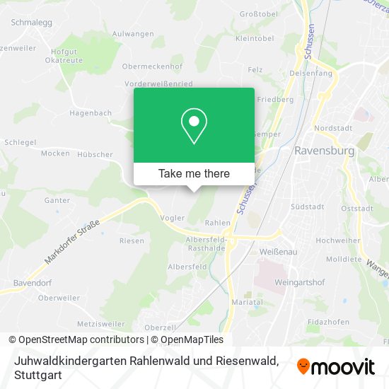 Карта Juhwaldkindergarten Rahlenwald und Riesenwald
