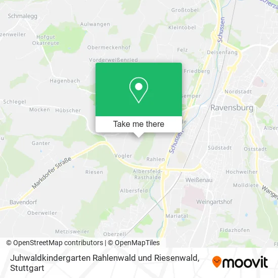 Карта Juhwaldkindergarten Rahlenwald und Riesenwald