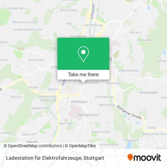 Ladestation für Elektrofahrzeuge map