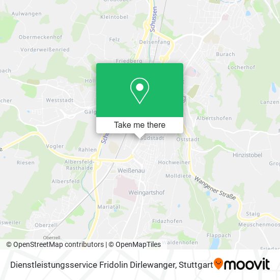 Dienstleistungsservice Fridolin Dirlewanger map