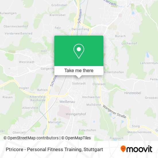 Ptricore - Personal Fitness Training map