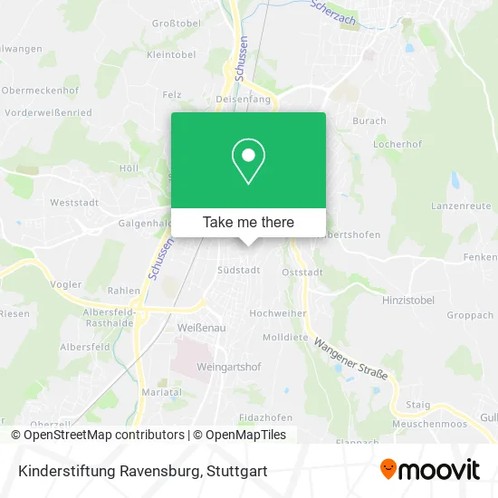 Карта Kinderstiftung Ravensburg