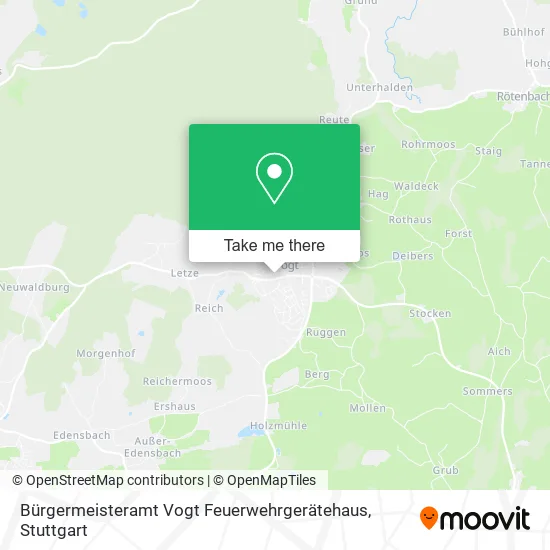 Карта Bürgermeisteramt Vogt Feuerwehrgerätehaus