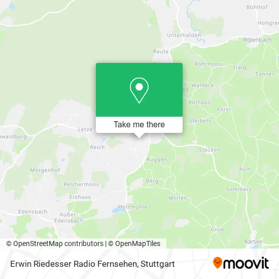 Карта Erwin Riedesser Radio Fernsehen