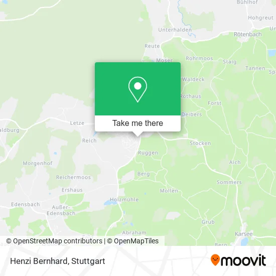 Карта Henzi Bernhard