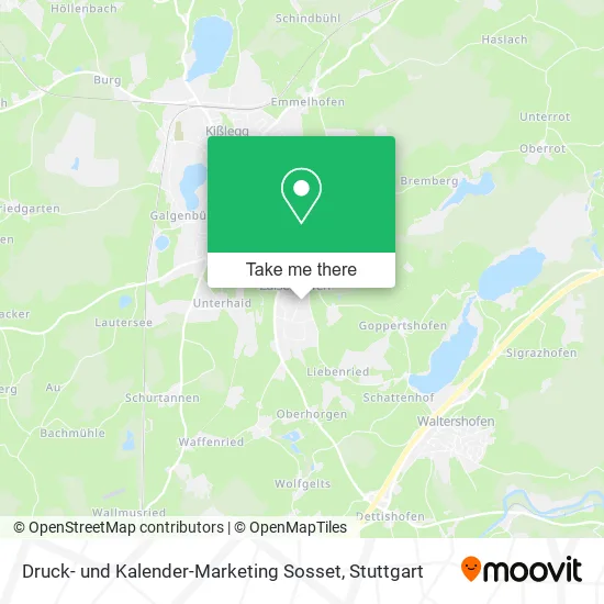 Карта Druck- und Kalender-Marketing Sosset