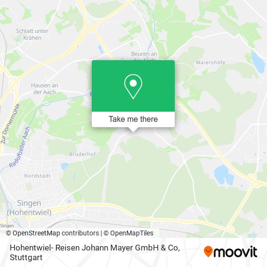 Hohentwiel- Reisen Johann Mayer GmbH & Co map