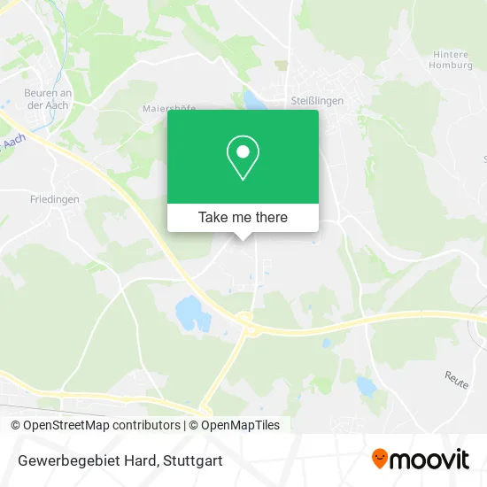 Карта Gewerbegebiet Hard