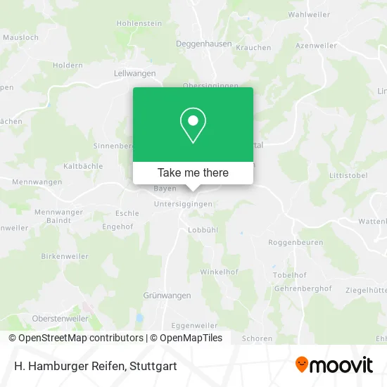 Карта H. Hamburger Reifen