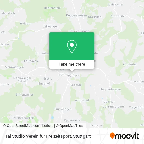Карта Tal Studio Verein für Freizeitsport