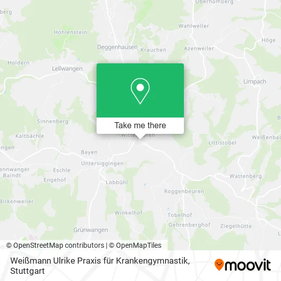 Карта Weißmann Ulrike Praxis für Krankengymnastik