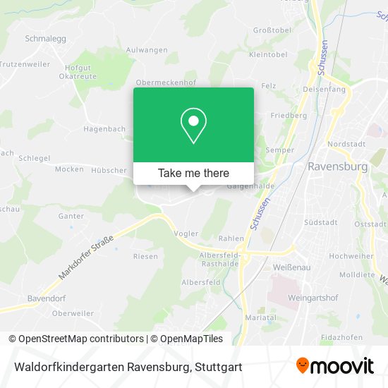 Waldorfkindergarten Ravensburg map