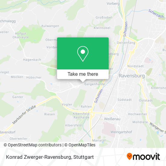 Konrad Zwerger-Ravensburg map