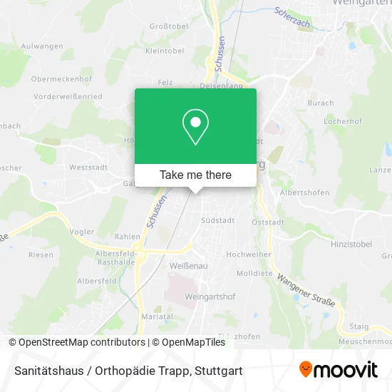 Карта Sanitätshaus / Orthopädie Trapp