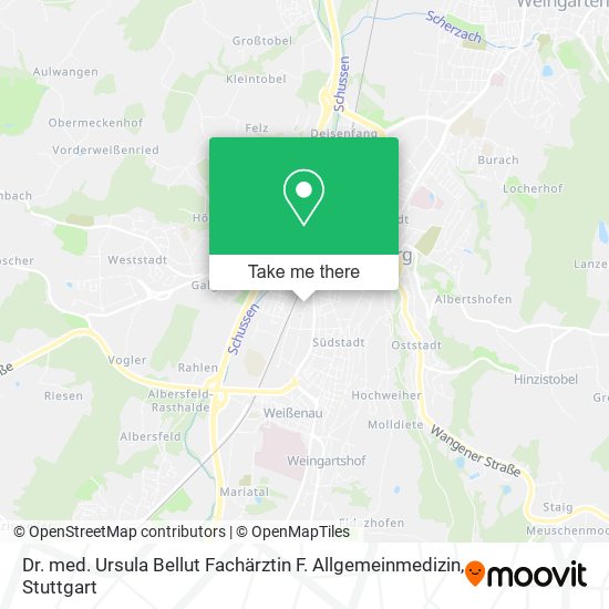 Dr. med. Ursula Bellut Fachärztin F. Allgemeinmedizin map