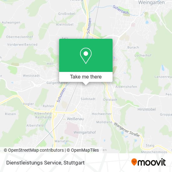 Dienstleistungs Service map